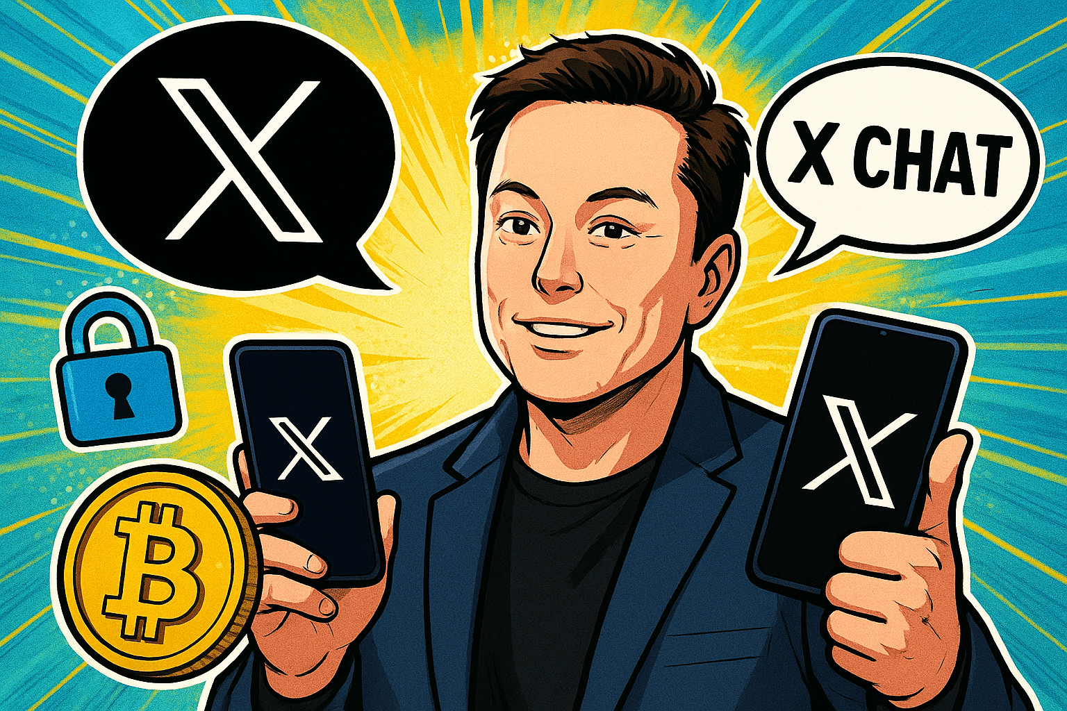 Elon Musk lance X Chat similaire au fonctionnement du Bitcoin