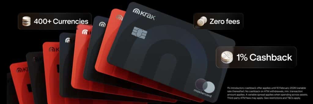Kraken lance sa carte de débit Krak en partenariat avec Mastercard