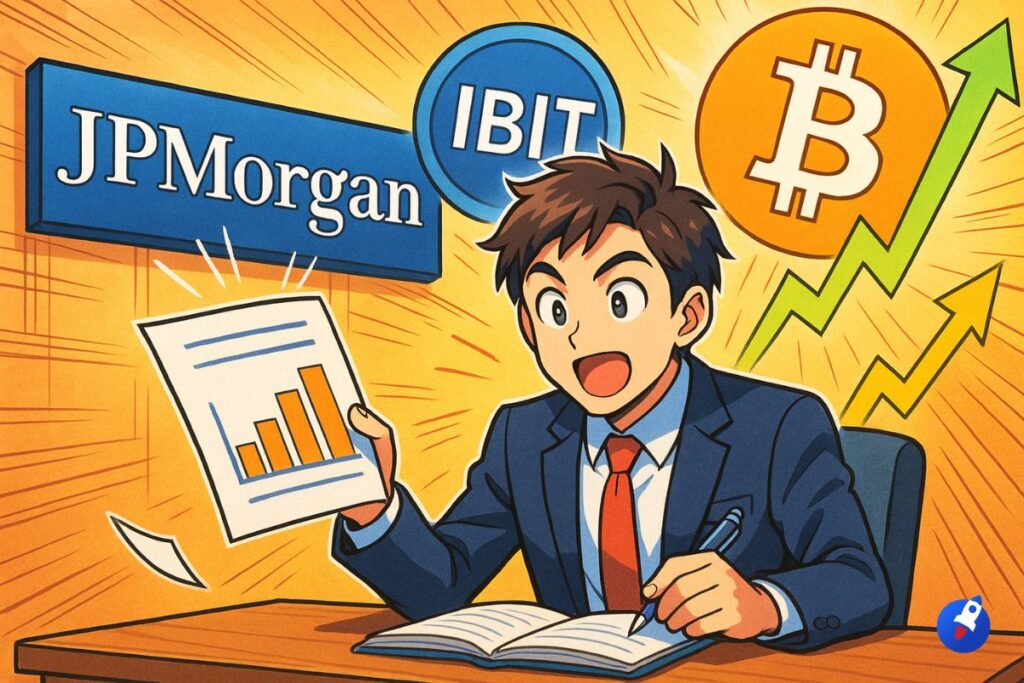 JPMorgan se convertit au Bitcoin avec un produit structuré adossé à l’ETF Blackrock