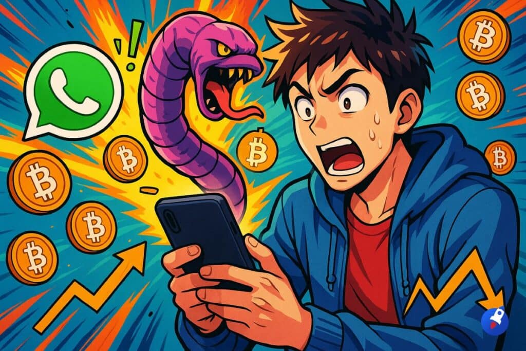 Un virus Whatsapp s’attaque aux wallets cryptos et comptes en banque