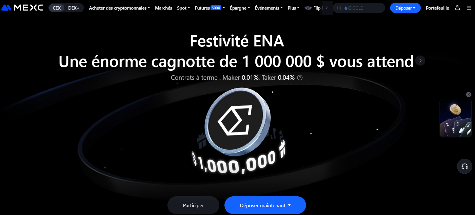 MEXC - plateforme crypto trading