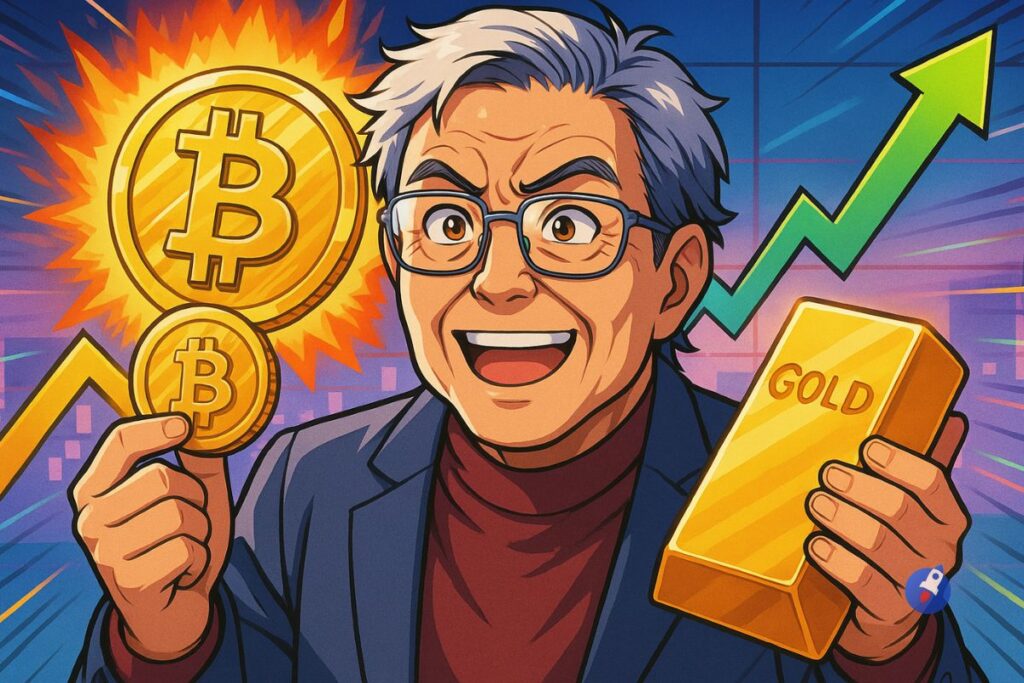 Robert Kiyosaki passe à l’achat : il vise un Bitcoin à 250 000 $ et l’or à 27 000 $
