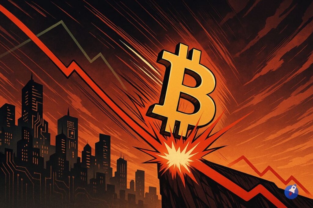 Bitcoin s’effondre et teste 90.000 $ suite à une “death cross”, prochain objectif 75.000 $ ?