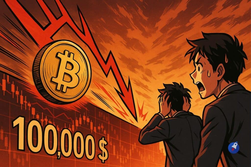 Bitcoin s’effondre sous 100K $, au plus bas depuis 6 mois : Les techs et la Fed font paniquer les traders