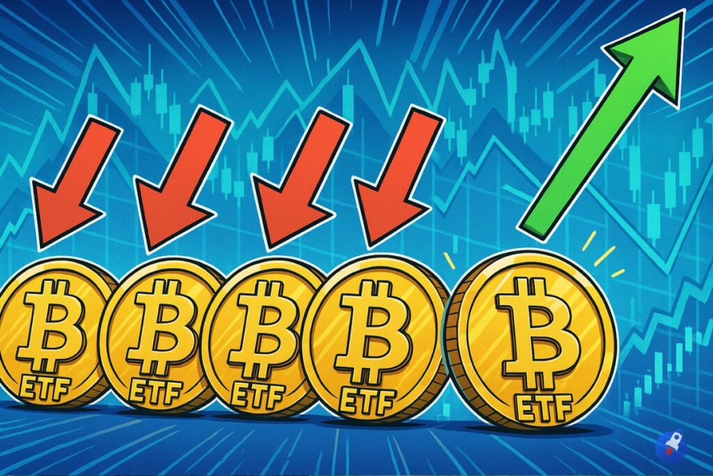 Les ETF Bitcoin de nouveau dans le vert après 4 semaines de sorties