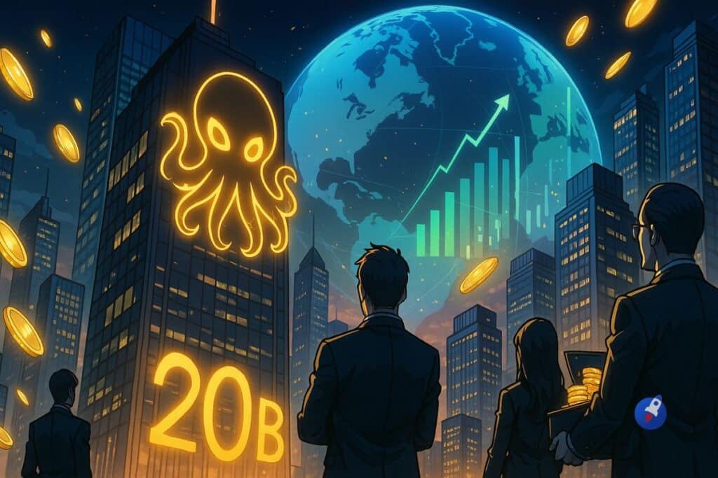 Kraken surpuissant : revenus et levée de fonds records