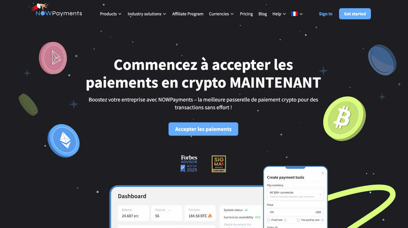 Top 5 des meilleures passerelles de paiement en cryptomonnaies (2026)