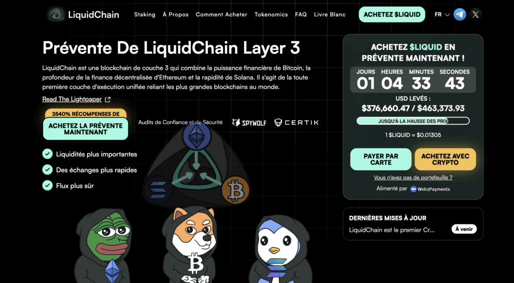 LiquidChain Prévente