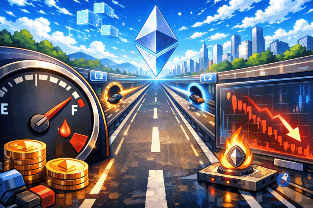 Frais ethereum au plus bas : une activité plus faible qui débouchera sur une baisse d’ETH ?