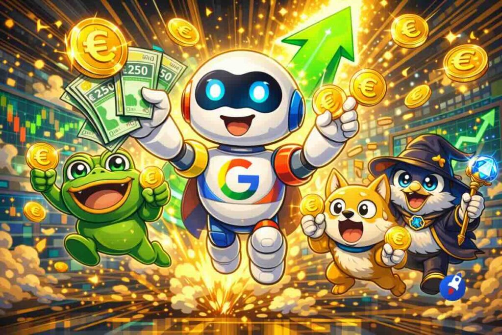 Gemini IA achète ces 3 crypto avec 1000 euros en janvier, objectif x1000