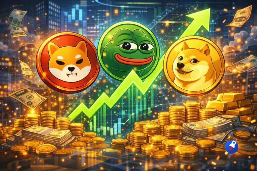 PUMP en hausse: 3 memecoins pour devenir millionnaire en 2026