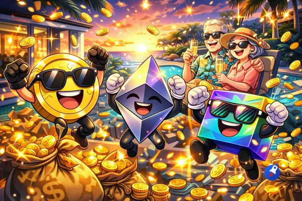 Les 3 crypto à acheter pour devenir millionnaire retraité en 2026