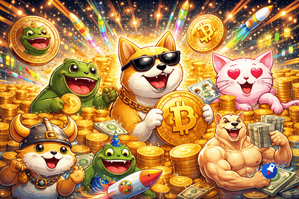Saison des memecoins: ces 3 crypto vont exploser