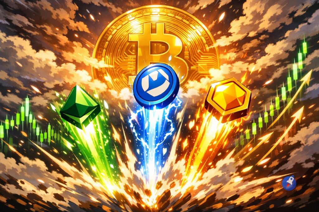 Ces 3 cryptos pour faire x100 ce week-end avant le retour du Bitcoin à 100 000 $