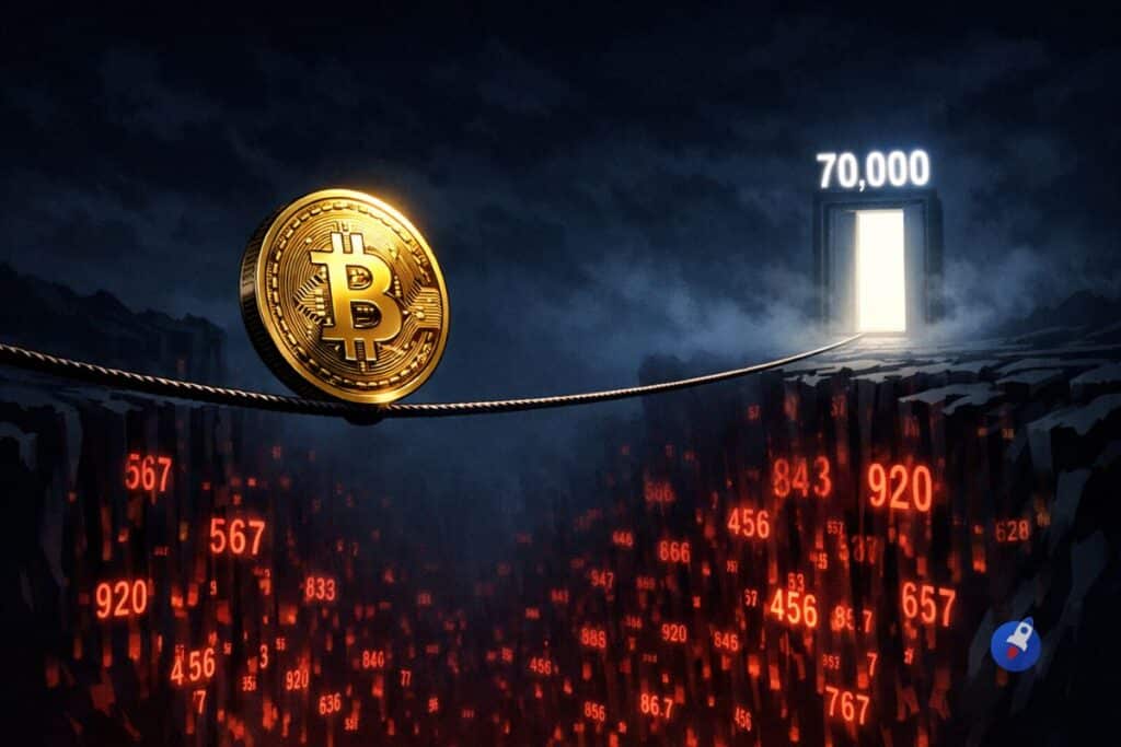 Bitcoin vers 70 000 $ : futures et options sonnent l’alarme de la prudence