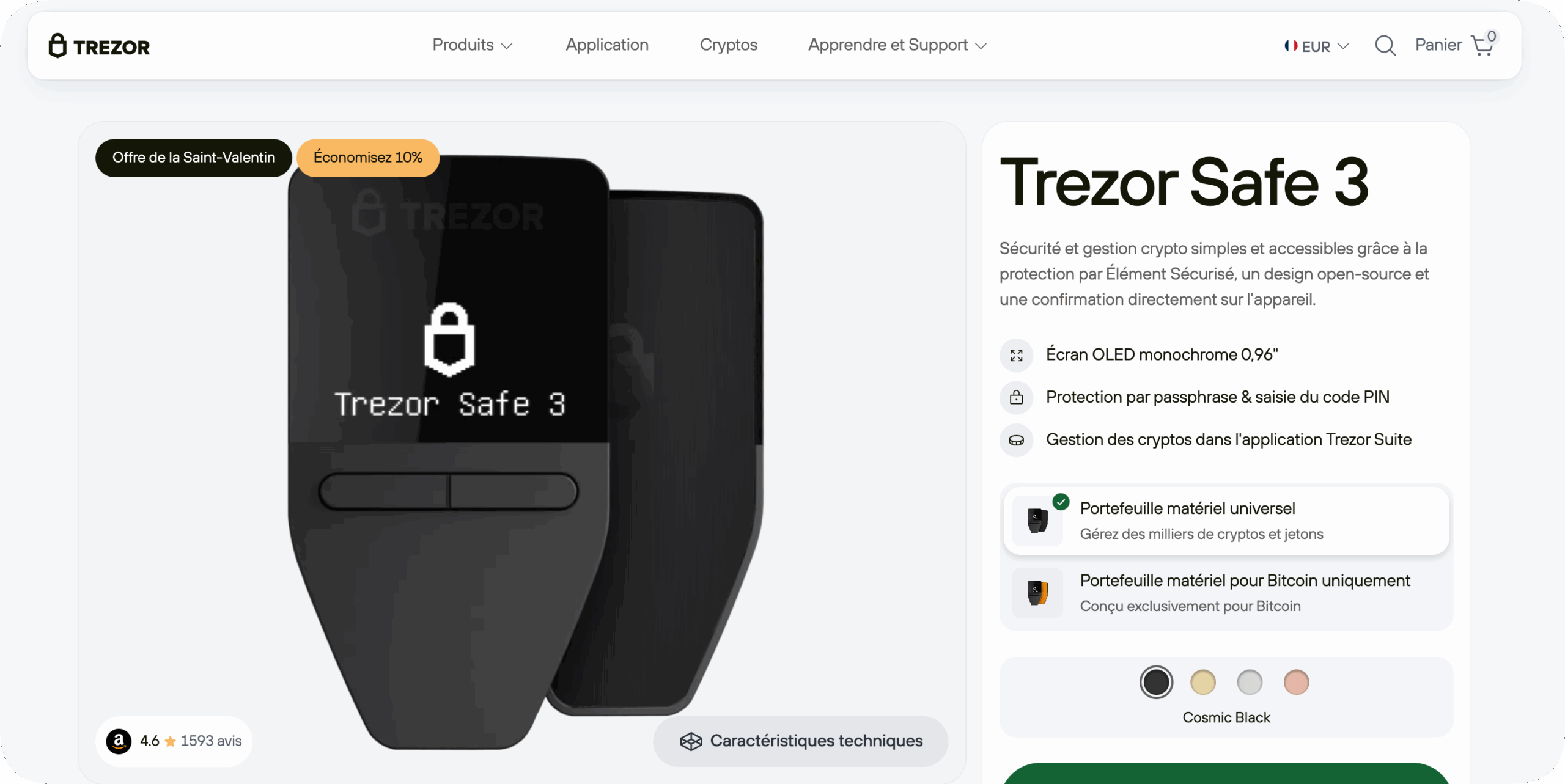Trezor Safe 3