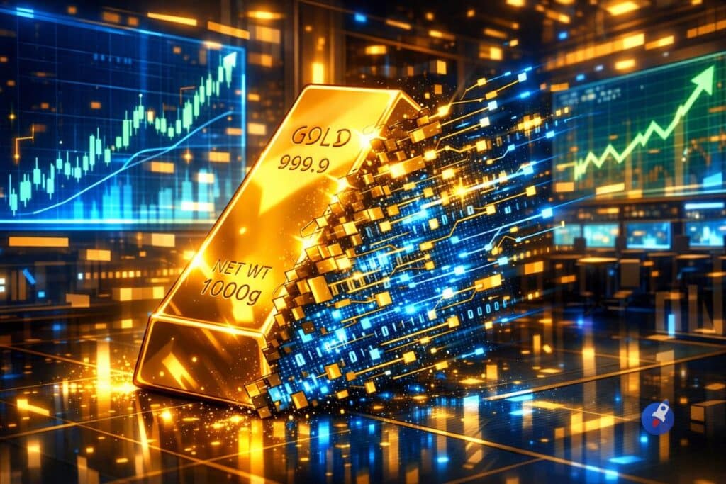Le trading de l’or tokenisé dépasse les ETF en volume de transactions