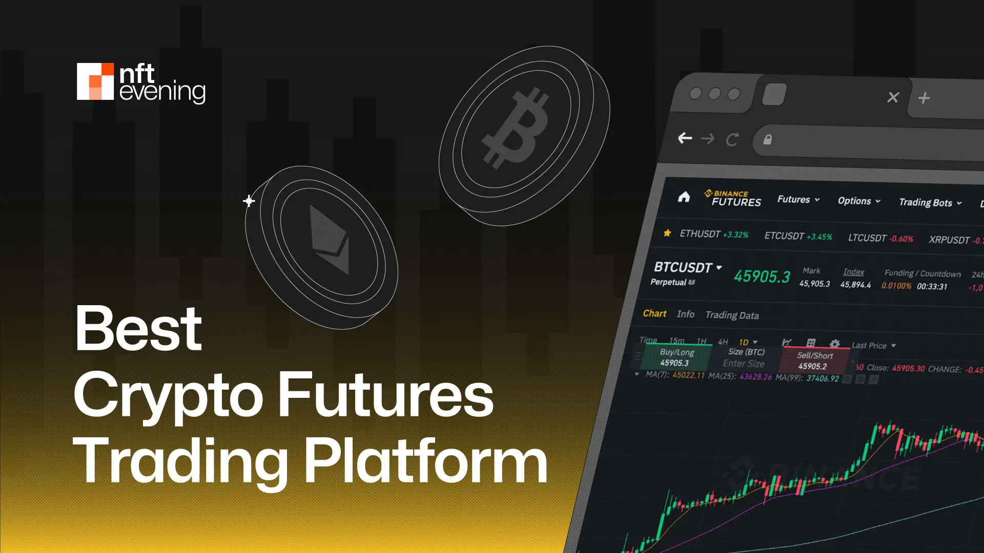User interface of a cryptocurrency futures trading platform showing BTC/USDT.