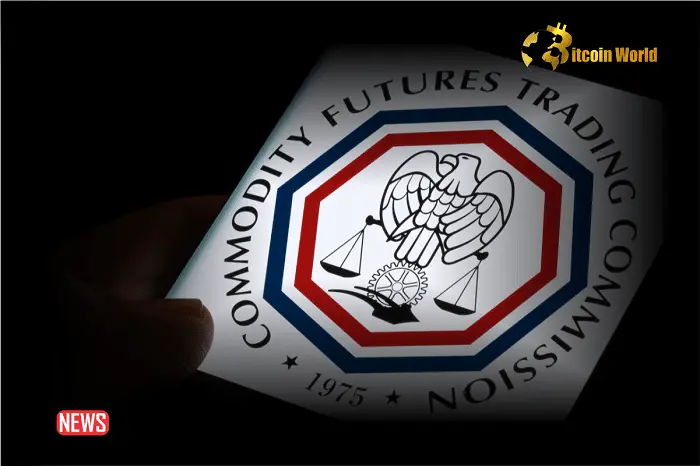 Logo of the Commodity Futures Trading Commission with an eagle and scales.