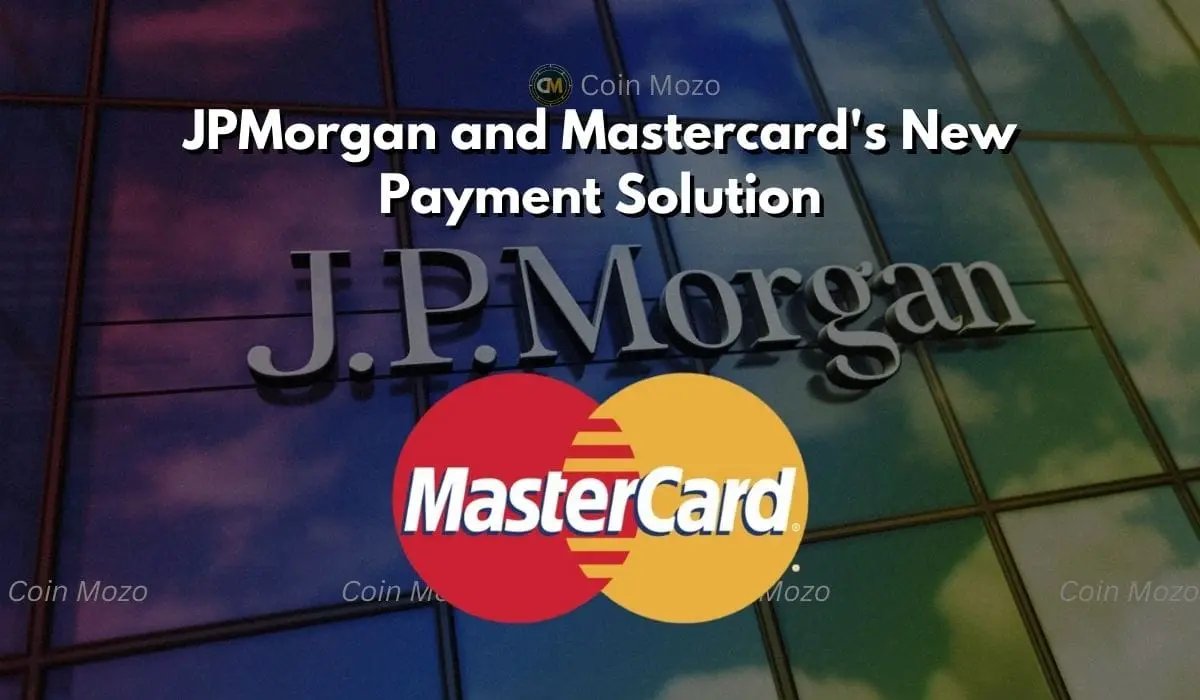 JPMorgan logo with Mastercard emblem, highlighting their new payment solution partnership.